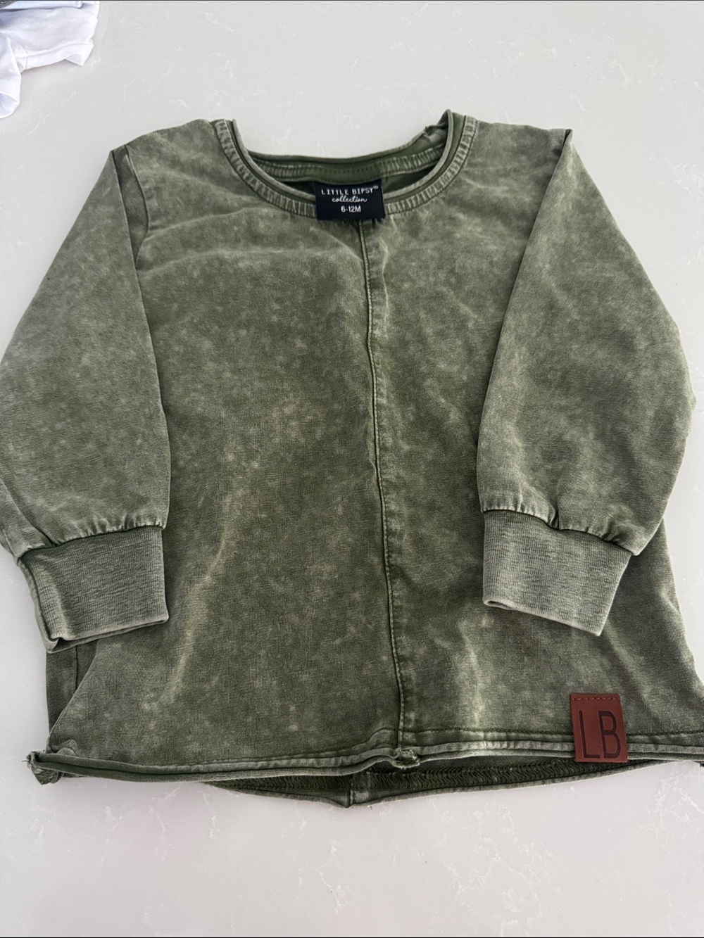 Little Bipsy Olive Green Kids Sweatshirt